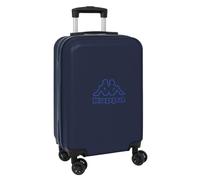 safta | Valise Cabine 20″ Kappa Blue Night, ABS + PC résistant, 4 Roues Doubles pivotantes 360°, poignée télescopique 100 cm 2 Positions, Dimensions 34,5x20x55 cm