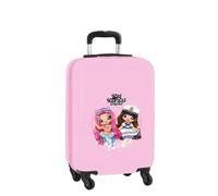 safta | Valise Cabine 20″ Na! Na! Na! Sparkles, ABS + PC résistant, 4 Roues 360°, Cadenas de sécurité, intérieur doublé avec séparateur et Poche Filet, Dimensions 34,5x20x55 cm