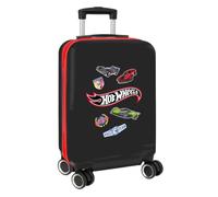 Safta Valise de cabine 20″ Hot Wheels, rigide ABS + PC, 4 roues doubles 360° rotatives, cadenas de sécurité, intérieur doublé avec poche filet et séparateur, dimensions 34,5 x 20 x 55 cm