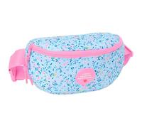 Safta VMB PARAÍSO - Sac Banane pour Enfants, idéal pour Les Jeunes et Les Enfants de différents âges, Confortable et Polyvalent, qualité et résistance, 23 x 9 x 14 cm, Bleu Clair/Rose Clair, M,