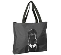 safta WEDNESDAY - Sac Shopping Bag pour femme, confortable et polyvalent, qualité et résistance, 50 x 10 x 45 cm, couleur noire, Noir, Estándar, Décontracté