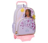 Safta WISH Grand sac à dos scolaire avec chariot, sac à dos enfant, sac à dos pour enfants, adaptable à la voiture, idéal pour les enfants d'âge scolaire, confortable et polyvalent, qualité et