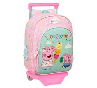 Safta With Trolley Wheels Peppa Pig Ice Cream Backpack One Size