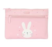 Safta With Two Big Cremalleras Easy To Clean Preschool Bunny Pencil Case One Size