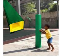 SAFWELAU Coussin de sécurité for Poteau Coussin De Protection Enveloppant, 6 Pieds de Haut Colonne de Soutien extérieur Enveloppement Autour Couvert sur 4 côtés(Green,5.5x5.5 inch)