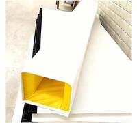 SAFWELAU Coussin de sécurité for Poteau Coussin De Protection Pôle de sous-Sol Wrap Crash Protector, 7 Pieds de Haut Tapis rembourré en Mousse pour Poteau métallique/Parking(White,4"x4" (10x10cm))