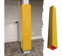 SAFWELAU Coussin de sécurité for Poteau Mousse de Protection poteaux Rembourrage de pôle en Mousse Creuse Convient à 5x5 6x6 7x7 8x8, Rembourrage de pôle de Basket carré(Yellow,4.5x4.5 inch)