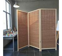 SAFWELAU Paravent Séparation Pliable Panneaux de séparation de pièce écran décoratif Portable pour Les Petits espaces/Dressing/Studio, Mur temporaire en Bois(Tall 130cm/51 in)