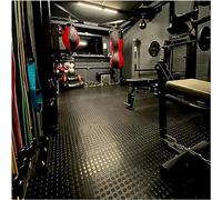 SAFWELAU Tapis antidérapant Chemin Tapis Couloir Tapis de Sol en Caoutchouc Robuste pour Voiture/Cuisine/camions/Hangar, Rouleau de Tapis antidérapant Noir, 3mm d'épaisseur(50X70cm/20inX27.5in)