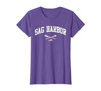 Sag Harbor East Hampton Sag Harbor Yachting T-Shirt, Femme, Violet Chiné, S
