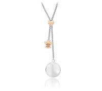 SAGA GIOIELLI® Collier appel anges Bola saliscendi longueur réglable charme ange gardien rouge phrase émotionnelle prière ange de dieu, Acier allié