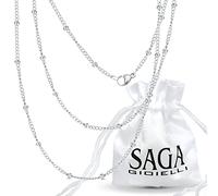 SAGA GIOIELLI® Collier pour appel d'anges, acier inoxydable