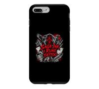 Saga Ink Rune Tatouage Viking Norse Ravens Crâne Coque pour iPhone 7 Plus/8 Plus