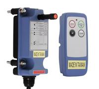 Saga-L4 Mini Télécommande sans fil pour pont roulant grue pour industriel 2 canaux boutons Treuil radio Emetteur et récepteur (1 émetteur+1 récepteur, 12-24V AC/DC)