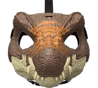 Mattel Jurassic World Masque de dinosaure Spinosaure Rebirth, accessoire de déguisement inspiré du film, mâchoire ouverte, texture et couleur réalistes, sangle réglable