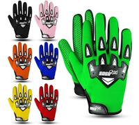 SAGA SPORTS Gant Moto Enfant - Gants Moto Enfants & Gant Moto Cross Enfant avec Protection Ultime - Gants BMX Enfants pour Jeunes Champions