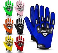 SAGA SPORTS Gant Moto Enfant - Gants Moto Enfants & Gant Moto Cross Enfant avec Protection Ultime - Gants BMX Enfants pour Jeunes Champions