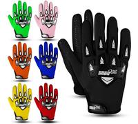 SAGA SPORTS Gant Moto Enfant - Gants Moto Enfants & Gant Moto Cross Enfant avec Protection Ultime - Gants BMX Enfants pour Jeunes Champions