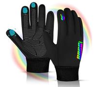 SAGA SPORTS Gants d'hiver pour Enfants | Gants pour garçons et Filles de 4 à 12 Ans | Compatibles avec écran Tactile, antidérapants | Chauds (Rainbow, Large [8-10 ])