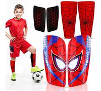 SAGA SPORTS Protège-Tibias de Football Enfant & Adulte | Léger & Durable | Mini Protège-Tibias avec Manches Incluses
