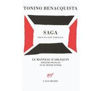 Tonino Benacquista – Saga – Pièce en sept tableaux – Grand prix des Lectrices de Elle 1998 – Broché