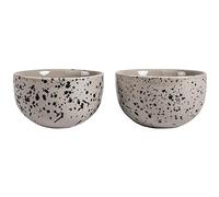 Sagaform 5018332 Lot de bols en faïence Gris/beige