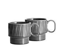 Sagaform 5018502 Lot de 2 tasses à thé en grès