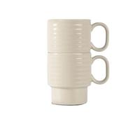 Sagaform Mugs à café Coffee & More lot de 2 Beige