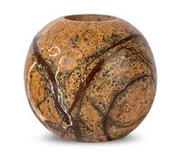 Sagaform Bougeoir en pierre Ø6 cm Marbre forestier brun