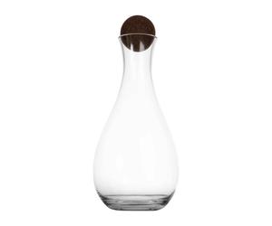 Sagaform Carafe à vin avec boule en liège Nature 2 l Transparent-marron foncé