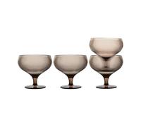 Sagaform Coupe à champagne Billi 30 cl lot de 4 Marron