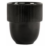 Sagaform Inka 5018430 Tasse en grès de couleur noire, 9 x 8 cm, 27 cl