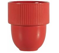 Sagaform Inka 5018434 Tasse en grès de couleur Red Pantone 7626C, 9 x 8 cm, 27 cl