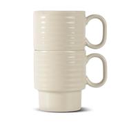 Sagaform Mugs à café Coffee & More lot de 2 Beige