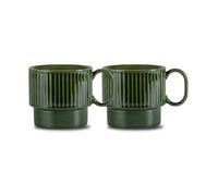 Sagaform Mugs à thé Coffee & More lot de 2 Vert