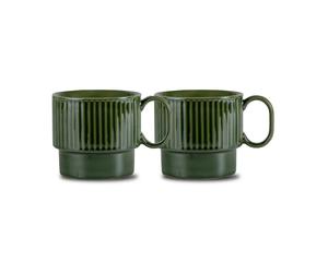 Sagaform Mugs à thé Coffee & More lot de 2 Vert