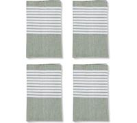 SAGAFORM Outdoor Ella Hamam 45x45cm 4pcs - Serviettes de table en coton