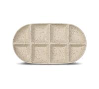 Sagaform Plat de service grand Ditte 20x36 cm Beige-bordeaux