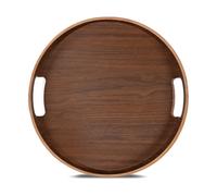 Sagaform Plateau rond Hanna Ø35 cm Marron foncé