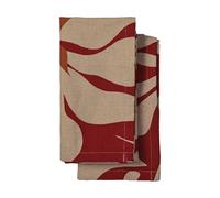 Sagaform Torchon de cuisine Edith 50x70 cm. 2 pièces Bordeaux