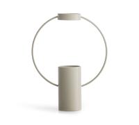 SAGAFORM Petit vase Moon - Couleur : sable - Hauteur : 21 cm - Diamètre : 16,5 cm - Vase décoratif bohème en métal revêtu par pulvérisation - Vase pour herbe de la pampa ou fleurs coupées - Design moderne par Pascal Charmolu