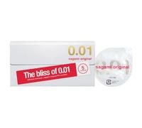 Sagami Original 0.01 - préservatif ultra-fin - 55mm - boîte de 5