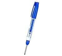 SagaSave 1 marqueur à trou profond, 30 mm, étanche à long nez pour charpentier, constructeur, travail du bois (bleu)