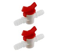 SagaSave 2PCS Valve à bille barbelée, 20 mm de valve à bille barbelée pour irrigation goutte à goutte, vanne de contrôle de débit avec interrupteur d’arrêt, vanne à bille barbelée, raccord de tuyau et