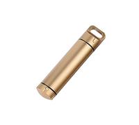 SagaSave Capsule de survie étanche en aluminium pour chasse camping alpinisme Doré