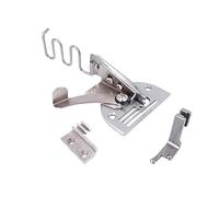 SagaSave Créateur de biais incurvé réglable compatible avec machine à coudre 4 plis (36 mm-10 mm) en acier inoxydable argenté, 12 cm x 9 cm x 4 cm