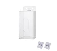 SagaSave Distributeur de Masques Faciaux, Boîte de Rangement en Acrylique pour Masques Faciaux et Gants Jetables avec Couvercle, Conteneur de Rangement à Fixation Murale pour Gants, Couvre-Chaussures