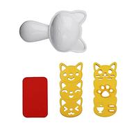 SagaSave Ensemble de moules à boules de riz chat joli moule à boules de riz bricolage Kit de fabrication de Sushi outils de moule de cuisine