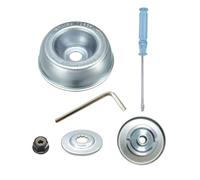 SagaSave Kit d'adaptateur de lame compatible avec Stihl FS55R FS56 FS80 FS85 FS90 FS100 FS110RX FS120 FS130 FS200 FS250 FR85T FR130T FR220 FR350 (1 plaque conductrice, 1 rondelle de butée, 2 écrous de