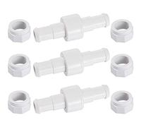SagaSave Kit de 3 écrous pivotants pour tuyau de nettoyage de piscine, roulement à billes pivotant, remplacement D20 avec écrou de tuyau d'alimentation D15 pour Polaris 180 280 380